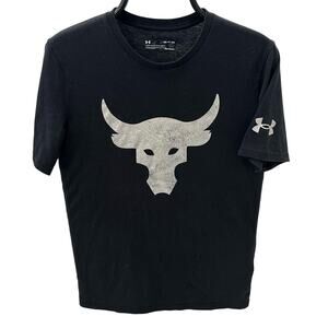 Under Armour Men's SM The Rock Brahma Bull Black Graphic T-shirt